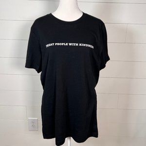 Treat People With Kindness Black T-Shirt Size M